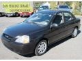 2004 Midnight Black Kia Rio Sedan  photo #1