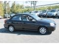 2004 Midnight Black Kia Rio Sedan  photo #5