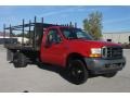 2001 Vermillion Red Ford F450 Super Duty XL Regular Cab Chassis  photo #3