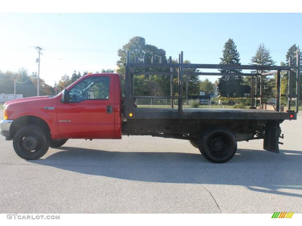 2001 F450 Super Duty XL Regular Cab Chassis - Vermillion Red / Medium Graphite photo #8
