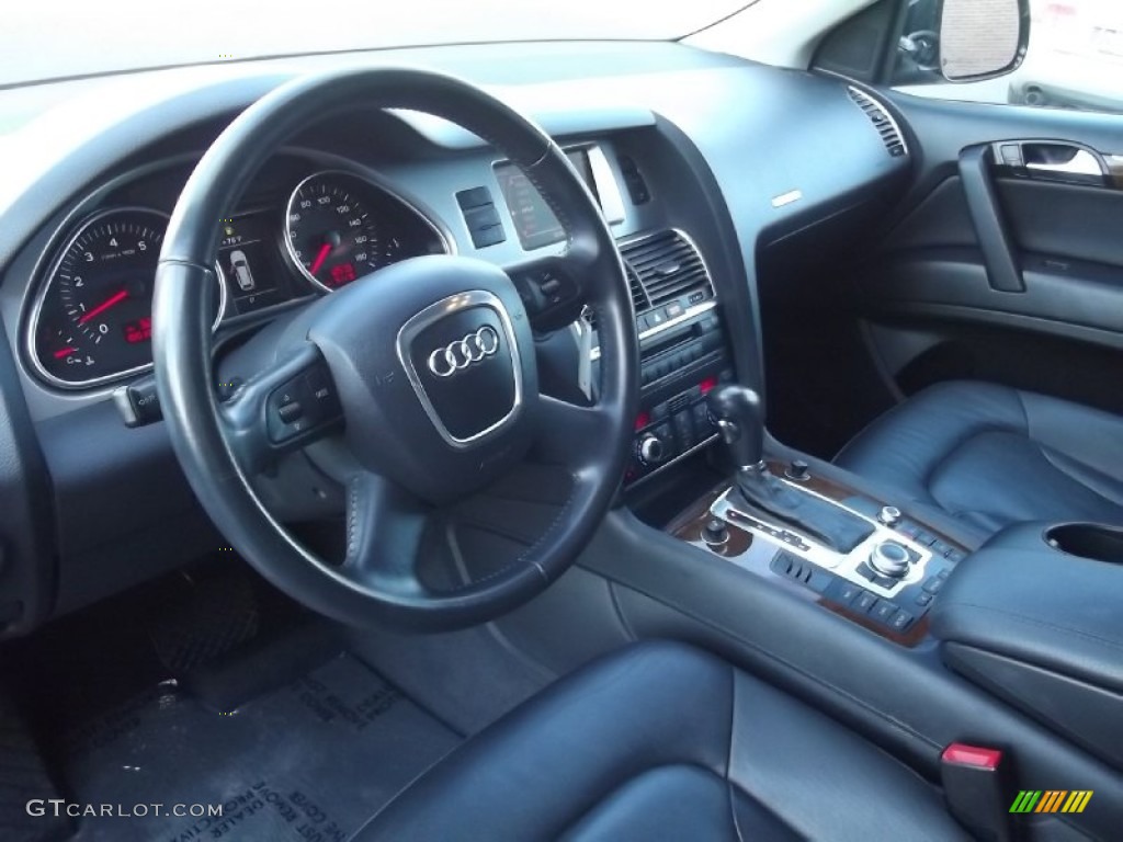 Black Interior 2009 Audi Q7 3.6 Premium quattro Photo #71617830