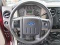 2008 Ford F450 Super Duty Medium Stone Grey Interior Steering Wheel Photo