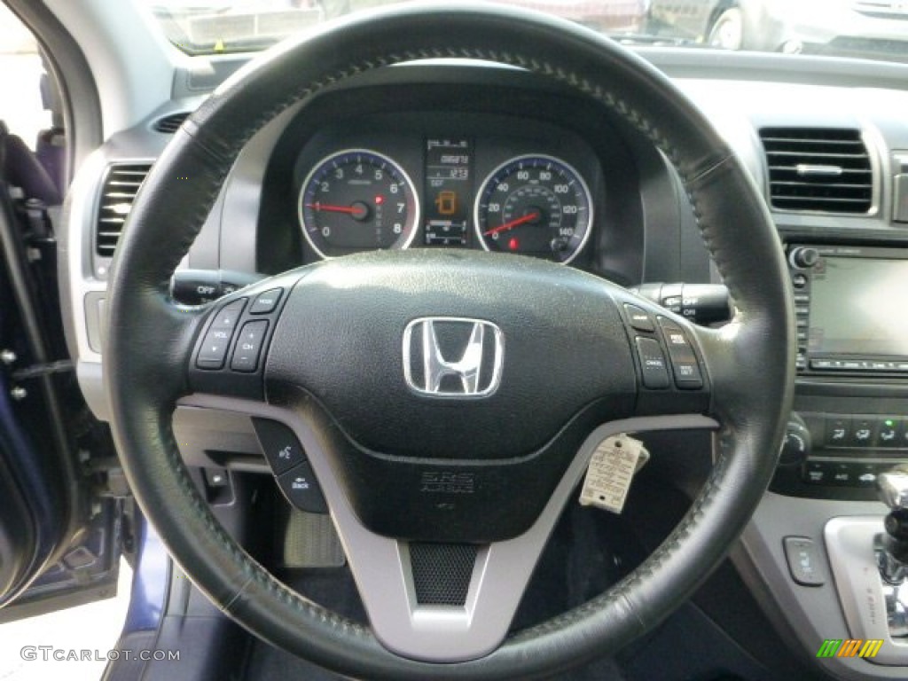 2007 Honda CR-V EX-L 4WD Black Steering Wheel Photo #71620838