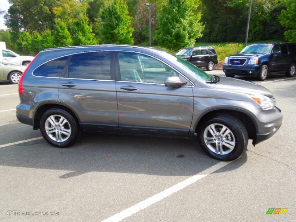 2010 CR-V EX-L - Urban Titanium Metallic / Black photo #4