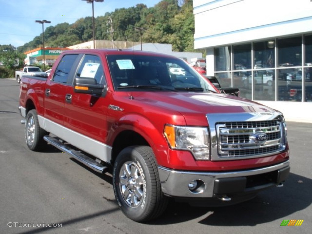 Ruby Red Metallic 2013 Ford F150 XLT SuperCrew 4x4 Exterior Photo #71621746