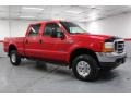 2001 Red Ford F350 Super Duty XLT Crew Cab 4x4  photo #1