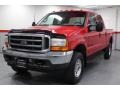 2001 Red Ford F350 Super Duty XLT Crew Cab 4x4  photo #7