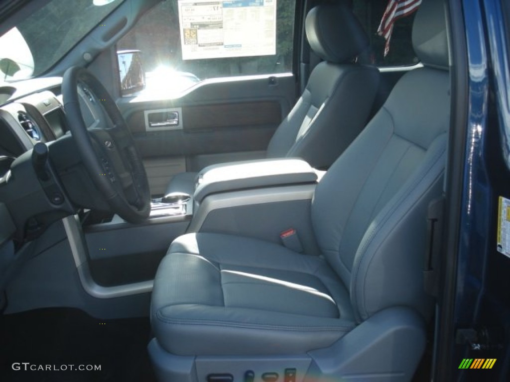 2013 Ford F150 Lariat SuperCab 4x4 Front Seat Photo #71622141