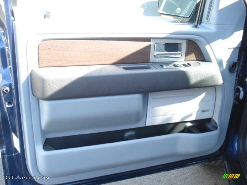 2013 Ford F150 Lariat SuperCab 4x4 Steel Gray Door Panel Photo #71622148