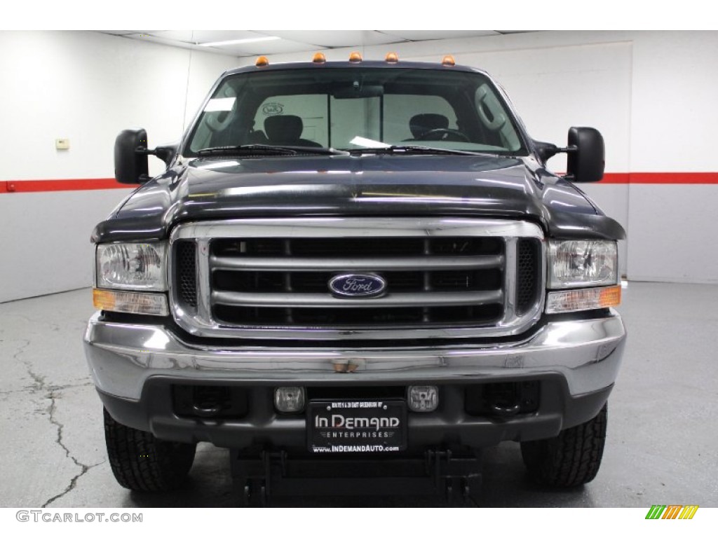 2004 F350 Super Duty XLT SuperCab 4x4 - Medium Wedgewood Blue Metallic / Medium Flint photo #5