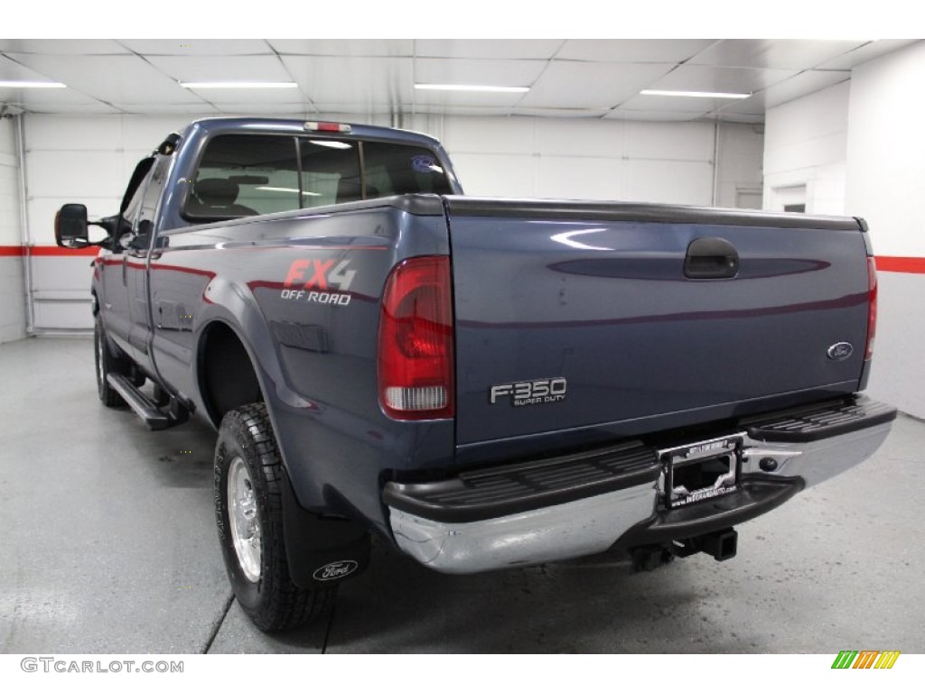 2004 F350 Super Duty XLT SuperCab 4x4 - Medium Wedgewood Blue Metallic / Medium Flint photo #15