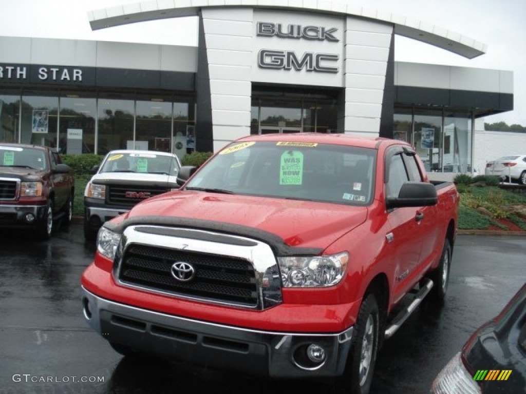 2008 Tundra SR5 TRD Double Cab 4x4 - Radiant Red / Graphite Gray photo #1