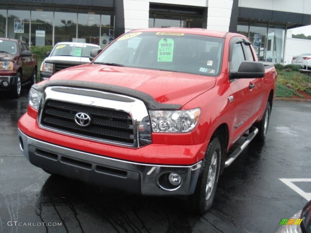 2008 Tundra SR5 TRD Double Cab 4x4 - Radiant Red / Graphite Gray photo #2