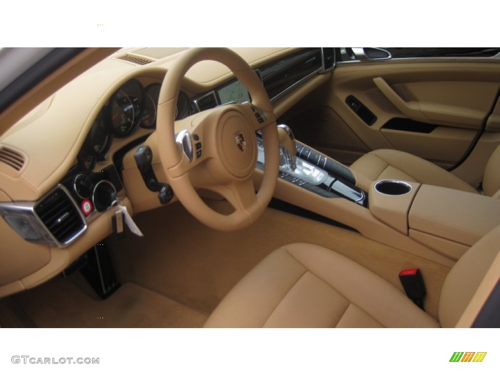 Luxor Beige Interior 2011 Porsche Panamera V6 Photo #71623730