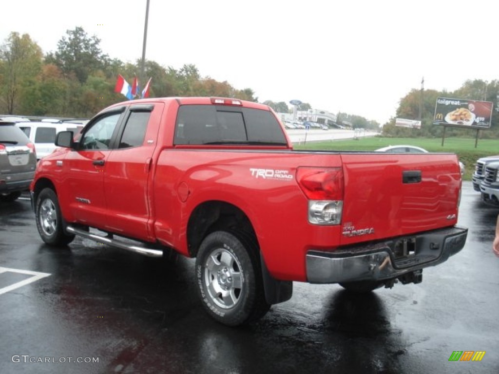 2008 Tundra SR5 TRD Double Cab 4x4 - Radiant Red / Graphite Gray photo #8