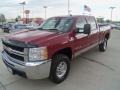 2007 Sport Red Metallic Chevrolet Silverado 2500HD LT Crew Cab 4x4  photo #5