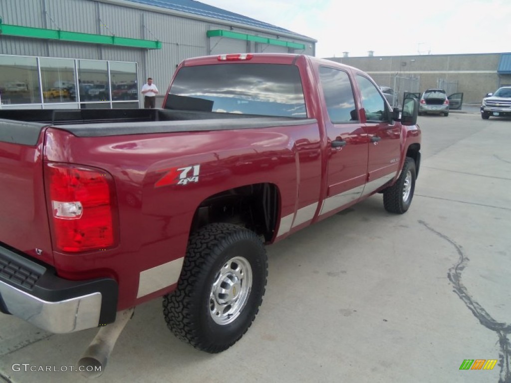 2007 Silverado 2500HD LT Crew Cab 4x4 - Sport Red Metallic / Ebony photo #18