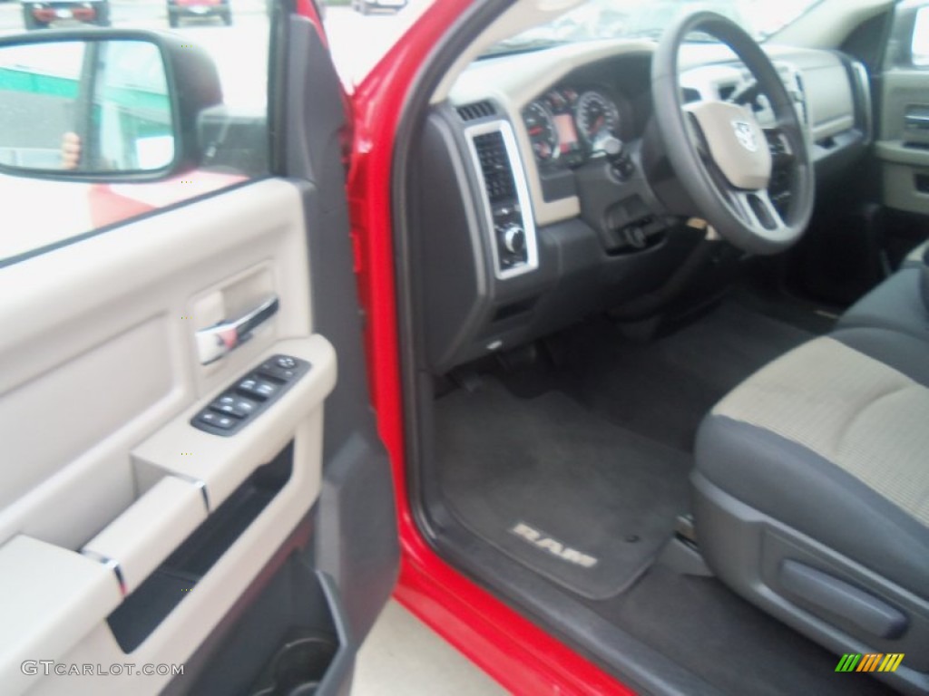 2012 Ram 1500 SLT Quad Cab 4x4 - Flame Red / Dark Slate Gray/Medium Graystone photo #8