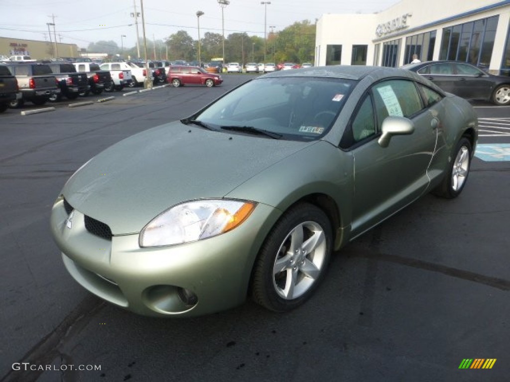 2008 Eclipse GS Coupe - Optimist Green Metallic / Dark Charcoal photo #7