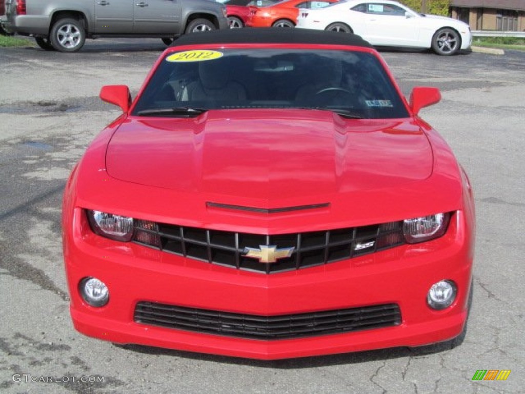 2012 Camaro SS Convertible - Victory Red / Gray photo #14