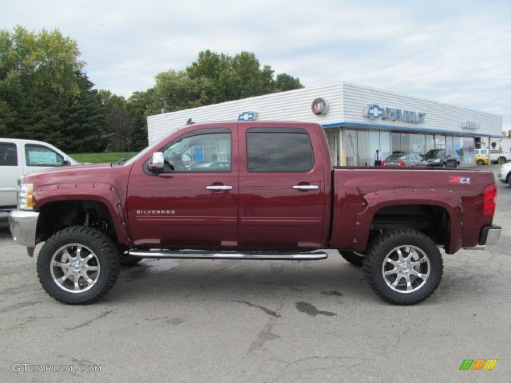 2013 Silverado 1500 LT Crew Cab 4x4 - Deep Ruby Metallic / Ebony photo #2