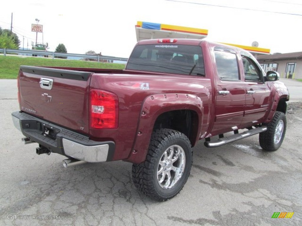 2013 Silverado 1500 LT Crew Cab 4x4 - Deep Ruby Metallic / Ebony photo #12