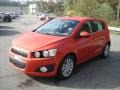 2013 Inferno Orange Metallic Chevrolet Sonic LT Hatch  photo #4