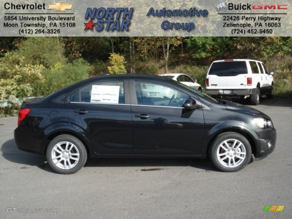 2013 Sonic LT Sedan - Black Granite Metallic / Jet Black/Dark Titanium photo #1