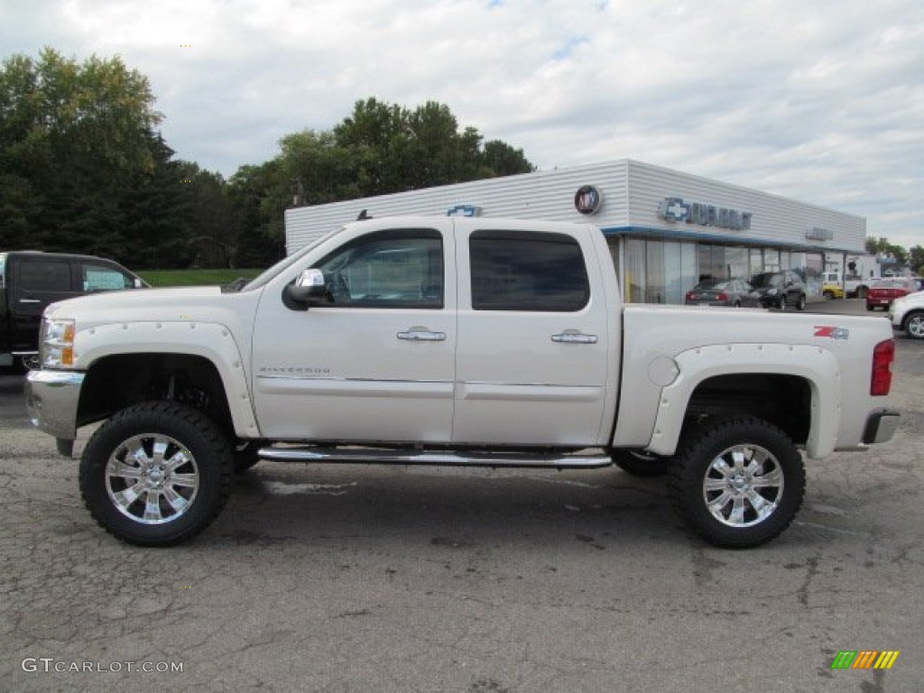 2013 Silverado 1500 LT Crew Cab 4x4 - White Diamond Tricoat / Ebony photo #2