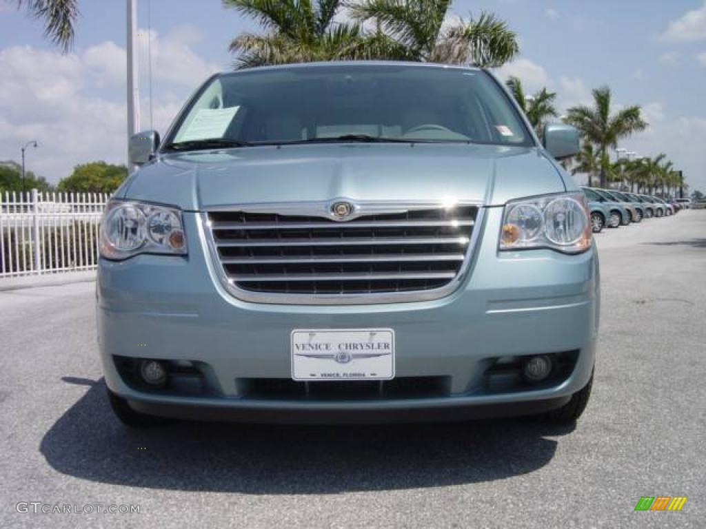 2008 Town & Country Touring - Clearwater Blue Pearlcoat / Medium Slate Gray/Light Shale photo #9