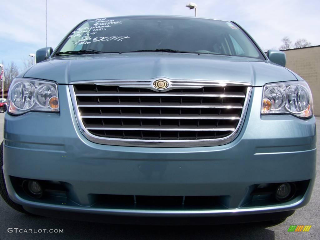 2008 Town & Country Touring - Clearwater Blue Pearlcoat / Medium Slate Gray/Light Shale photo #8