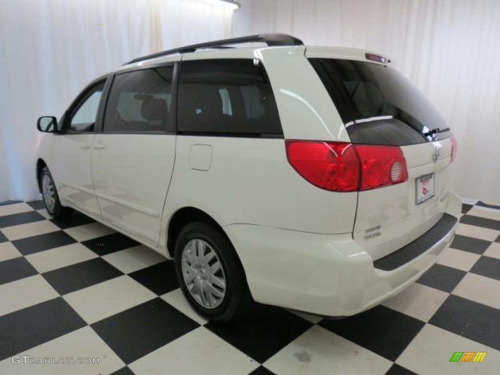 2007 Sienna LE - Arctic Frost Pearl White / Stone photo #29