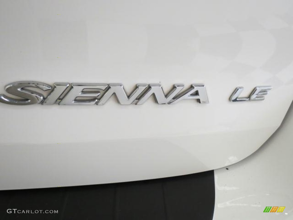 2007 Sienna LE - Arctic Frost Pearl White / Stone photo #30