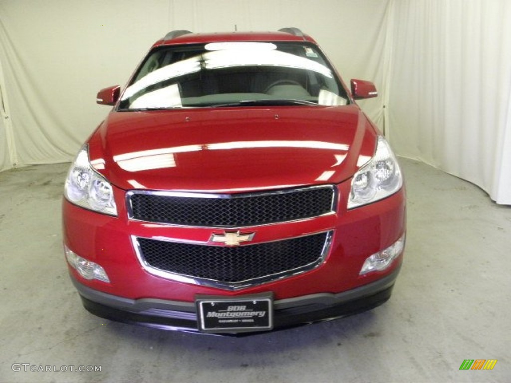 2012 Traverse LT AWD - Crystal Red Tintcoat / Dark Gray/Light Gray photo #2