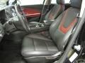 2012 Chevrolet Volt Jet Black/Spice Red/Dark Accents Interior Front Seat Photo