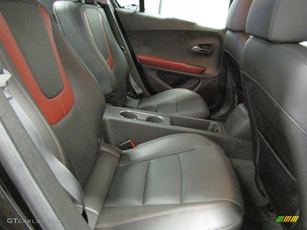 Jet Black/Spice Red/Dark Accents Interior 2012 Chevrolet Volt Hatchback Photo #71632531