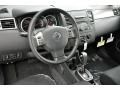 Charcoal 2012 Nissan Versa 1.8 SL Hatchback Interior Color