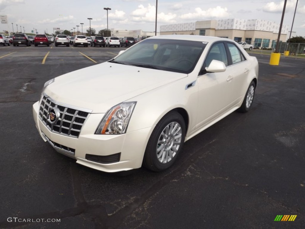 2013 CTS 3.0 Sedan - White Diamond Tricoat / Cashmere/Ebony photo #1