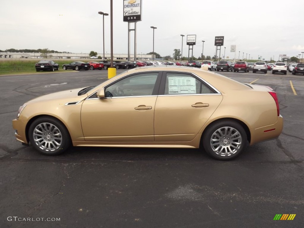 2013 CTS 3.6 Sedan - Summer Gold Metallic / Cashmere/Cocoa photo #8