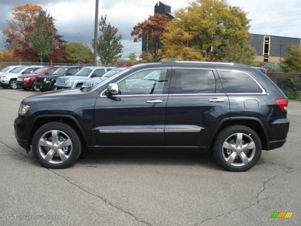 2013 Grand Cherokee Overland 4x4 - Maximum Steel Metallic / Black photo #1