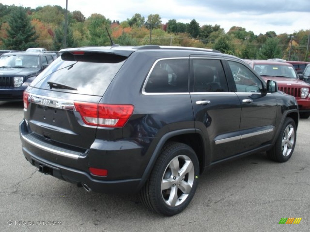 2013 Grand Cherokee Overland 4x4 - Maximum Steel Metallic / Black photo #6