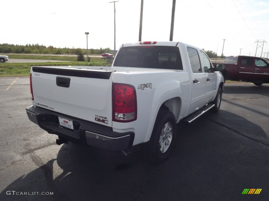 2012 Sierra 1500 SLE Crew Cab 4x4 - Summit White / Ebony photo #5