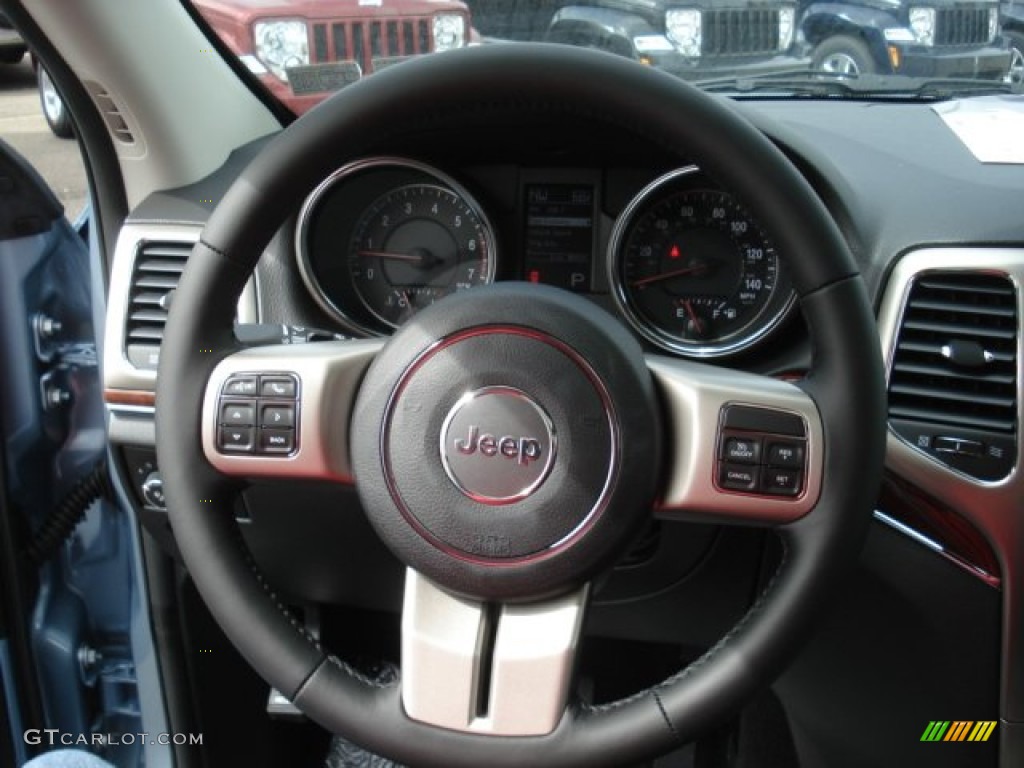 2013 Grand Cherokee Limited 4x4 - Winter Chill Pearl / Black photo #18