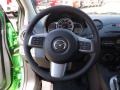 2013 Mazda MAZDA2 Black/Red Piping Interior Steering Wheel Photo