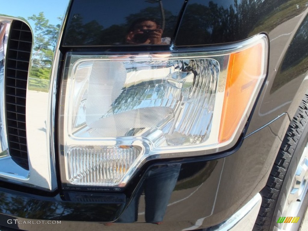 2010 F150 XLT SuperCab - Tuxedo Black / Medium Stone photo #45