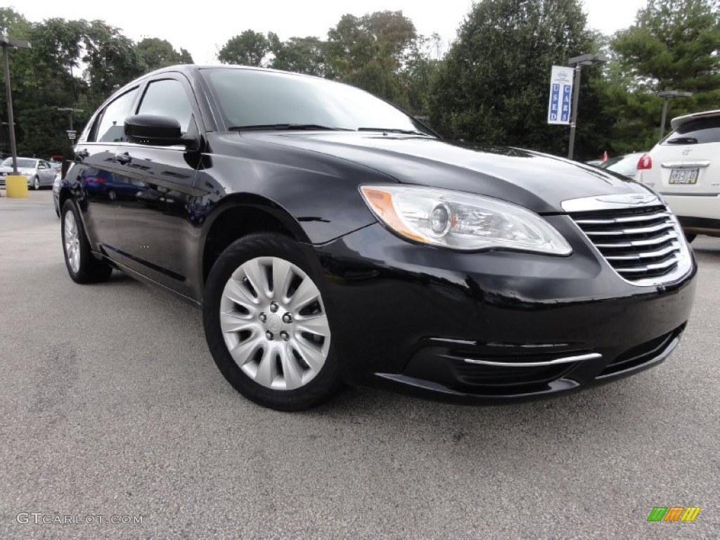 Black 2012 Chrysler 200 LX Sedan Exterior Photo #71639470