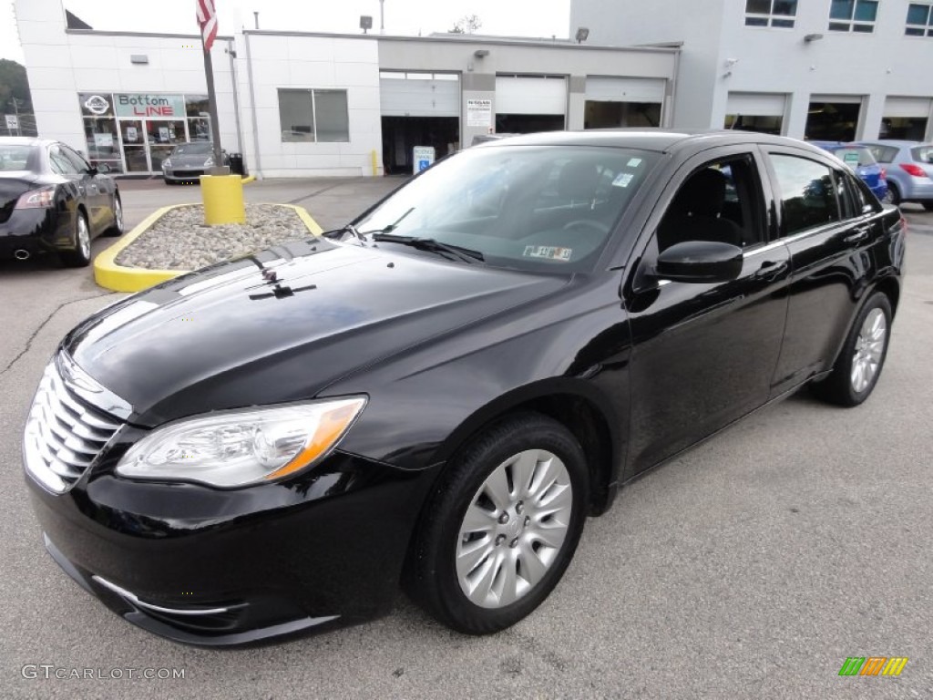 Black 2012 Chrysler 200 LX Sedan Exterior Photo #71639476