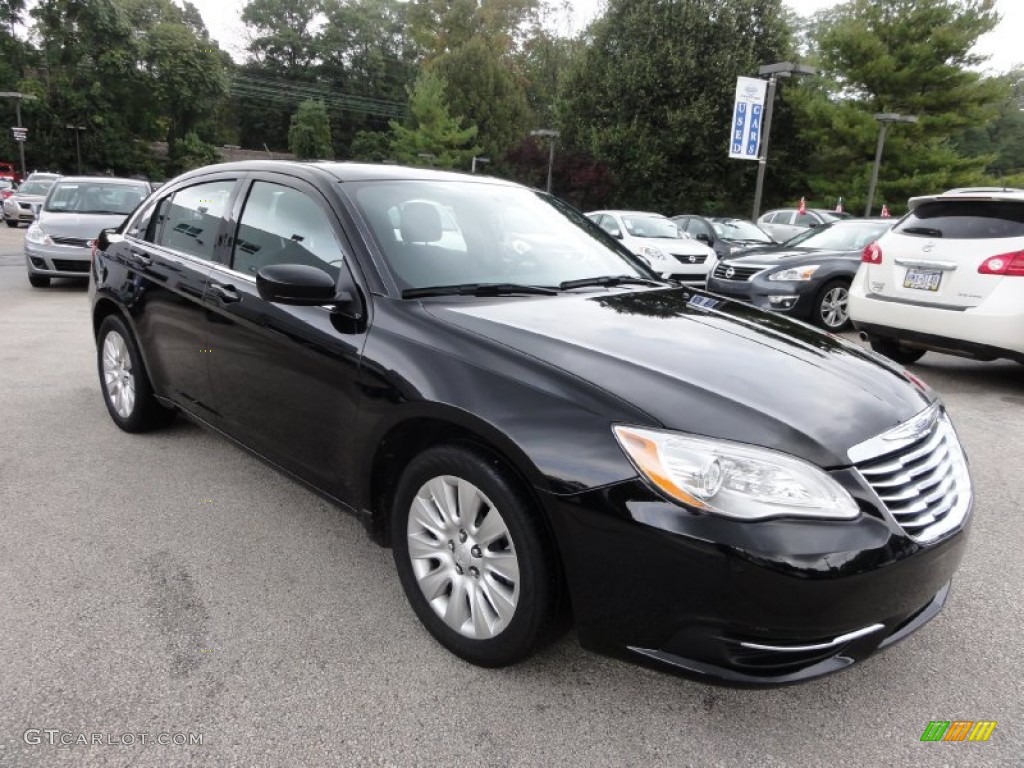 Black 2012 Chrysler 200 LX Sedan Exterior Photo #71639497