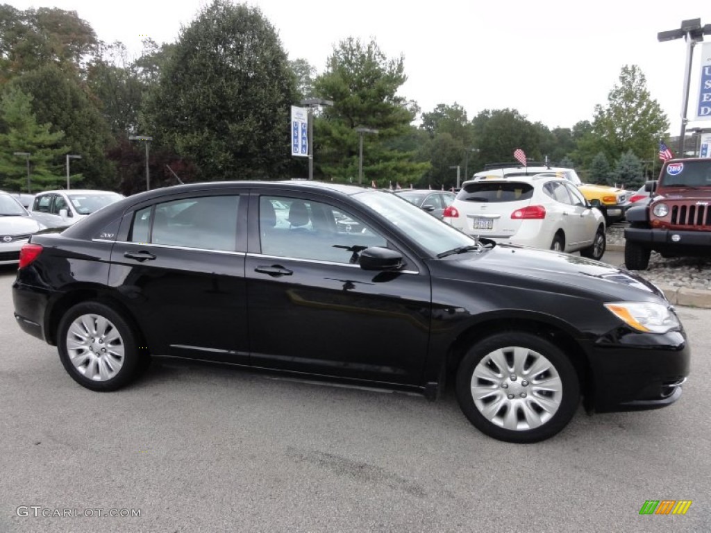 Black 2012 Chrysler 200 LX Sedan Exterior Photo #71639506
