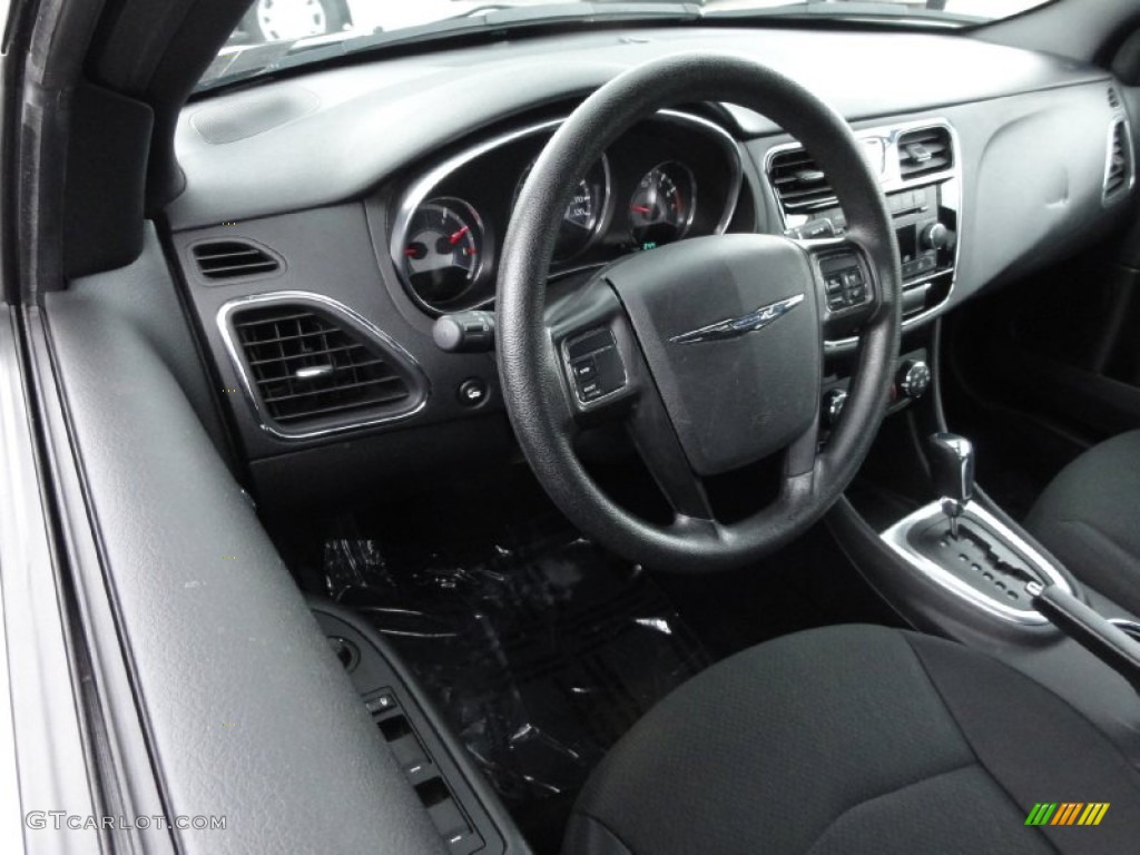 2012 Chrysler 200 LX Sedan Black Dashboard Photo #71639551